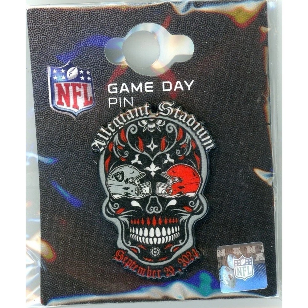 Las Vegas Raiders VS Cleveland Browns GAME DAY PIN 9/29/2024 NEW Allegiant